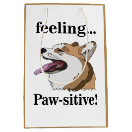 Sacola Para Presentes Média Pembroke Welsh Corgi Cachorro Fofo