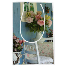 Sacola Para Presentes Média Peônias vitorianas - Vineyard de Martha