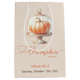 Sacola Para Presentes Média Pequeno Chá de fraldas de Abóbora - Bolsa de Prese