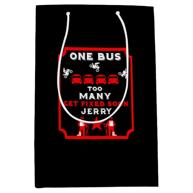 Sacola Para Presentes Média Perna Quebrada Engraçada Fica Bem (Frente)