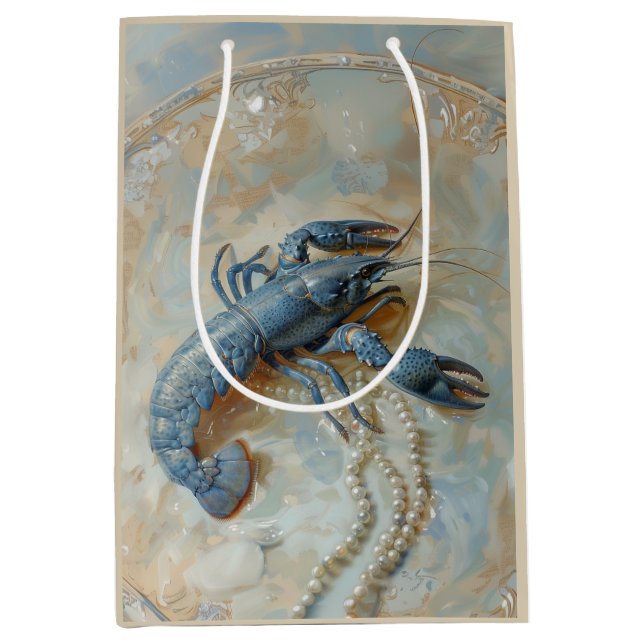 Sacola Para Presentes Média Pérola - Folha de Papel (Frente)