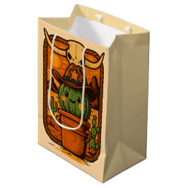 Sacola Para Presentes Média Personagem Xerife Espinho de Cacto