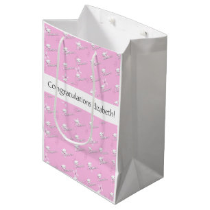 Sacola Para Presentes Média Personalizado Rosa Graduação Ensino Médio Faculdad