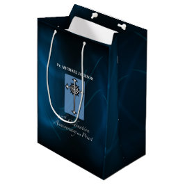 Sacola Para Presentes Média Personalizar, 10.º aniversário do Padre