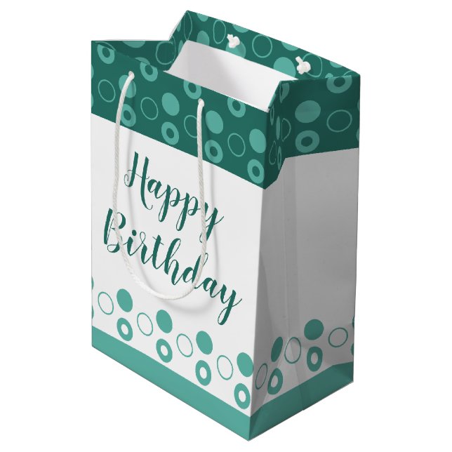 Sacola Para Presentes Média Personalizar Texto em Qualquer Ocasião (Verso inclinado)