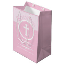 Personalizável, Menina Rosa Filha de Deus Batismo