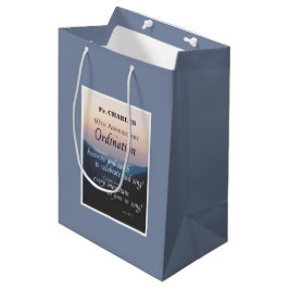 Sacola Para Presentes Média Personalize os 60.º Parabéns de Ordenação de Anive
