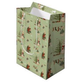 Sacola Para Presentes Média Peter Rabbit Natal Medium Gift Bag