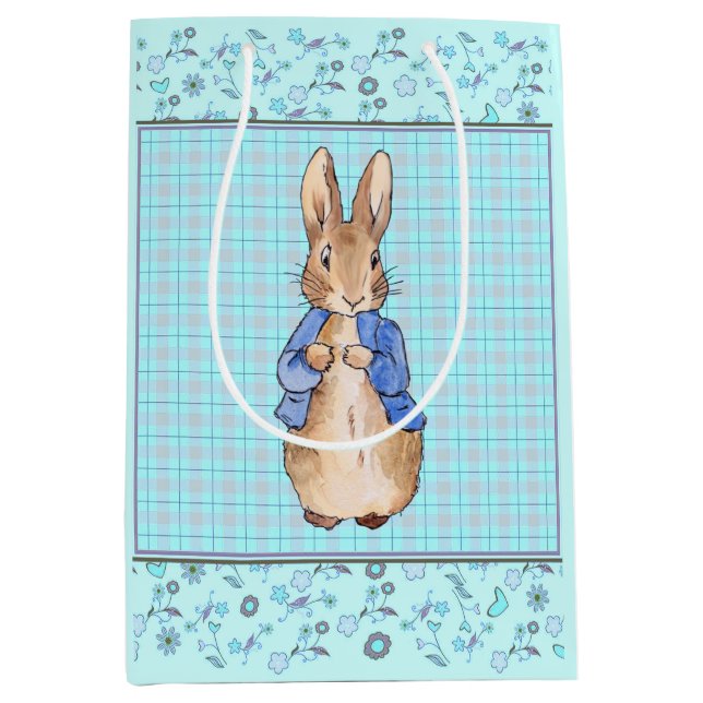 Sacola Para Presentes Média Peter the Rabbit Wraping Paper (Frente)