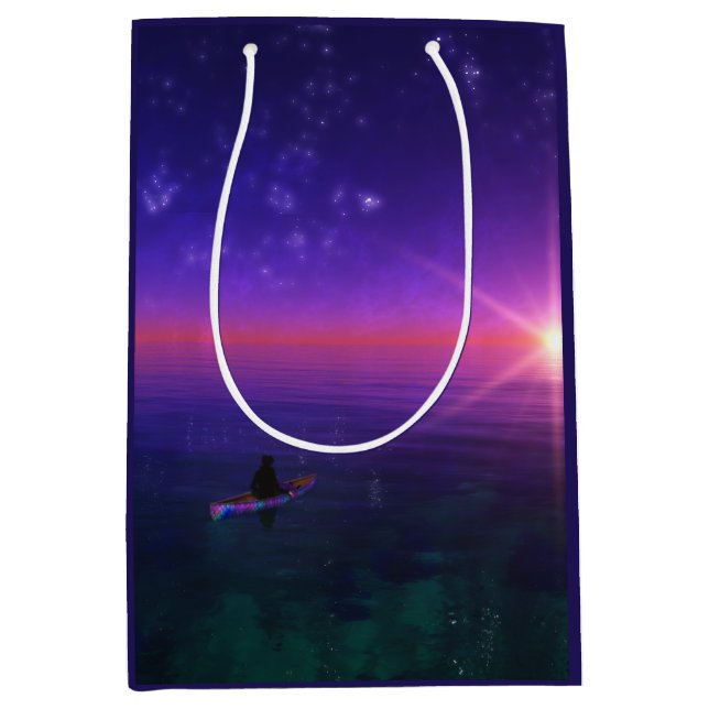 Sacola Para Presentes Média Phantastes: No Saco do Presente Marítimo (Frente)