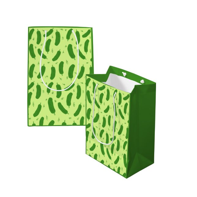 Sacola Para Presentes Média Pickle & Fresh Collection patterned (Criador carregado)
