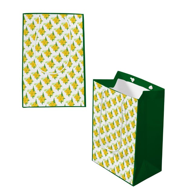 Sacola Para Presentes Média Pickle & Fresh Collection patterned floral (Criador carregado)
