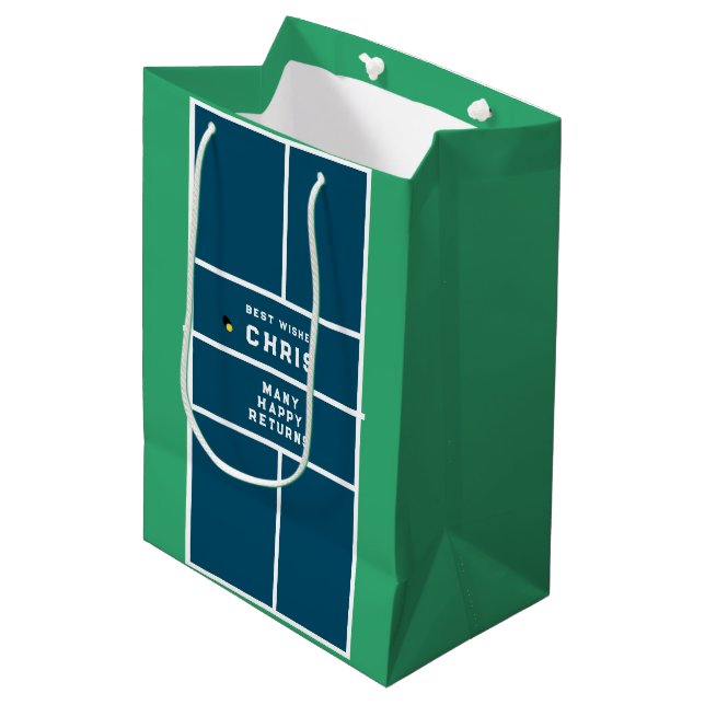 Sacola Para Presentes Média Pickleball (Frente inclinada)