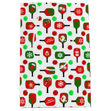 Pickleball Red Paddles Balls X-Mas