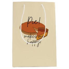 Sacola Para Presentes Média Pie Me Faz Uma Pizza Feliz