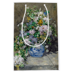 Sacola Para Presentes Média Pierre-Auguste Renoir - Buquê Primavera