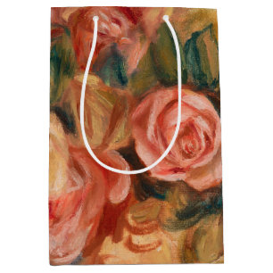 Sacola Para Presentes Média Pierre-Auguste Renoir - Rosas