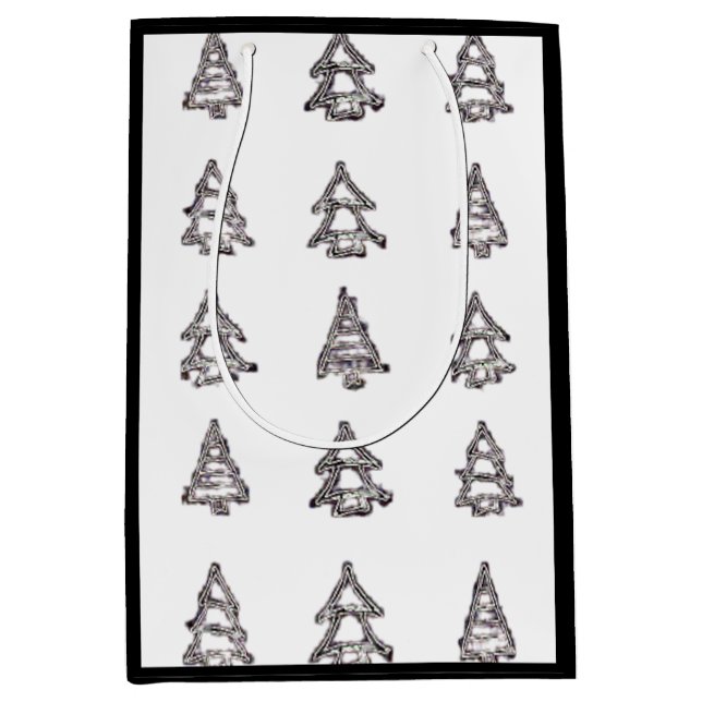 Sacola Para Presentes Média Pine Tree Gift Bag (Frente)