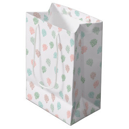 Sacola Para Presentes Média Pinho de Natal pintado à mão - multicoloração de C