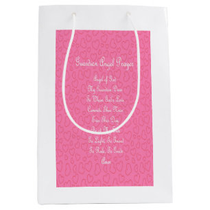Sacola Para Presentes Média Pink Anjo de Guarda