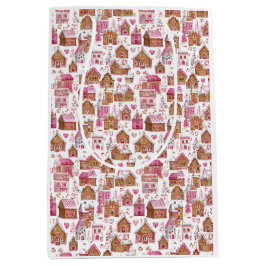 Sacola Para Presentes Média Pink Christmas Gift Bag – Unique Holiday Wrapping