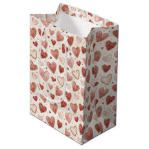 Pink Red Gold Hearts, Small Scale Valentine's Day