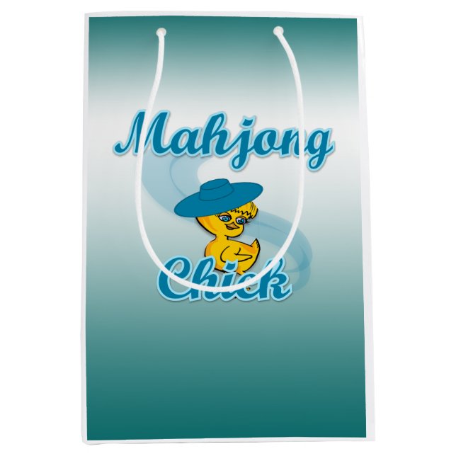 Sacola Para Presentes Média Pintinho Mahjong nº 3 (Frente)