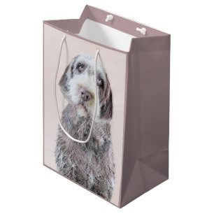 Sacola Para Presentes Média Pintura de Griffon por Cabeireiros - Arte Canina