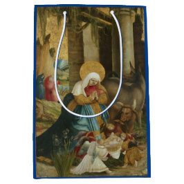 SACOLA PARA PRESENTES MÉDIA PINTURA DE NATIVIDADE DE BOLSA DE PRESSÃO DE NATAL