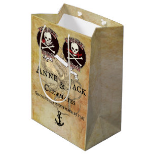 Sacola Para Presentes Média Pirate Wedding