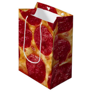 Sacola Para Presentes Média pizza pepperonis