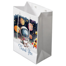 Sacola Para Presentes Média Planetas Exteriores Feliz Aniversário Favorece Bag