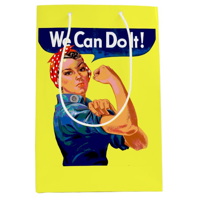 Sacola Para Presentes Média Podemos fazê-lo (Frente)