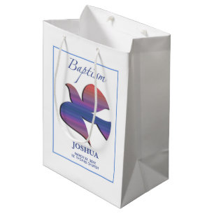 Sacola Para Presentes Média Porta de batismo adulto personalizável