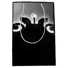 Sacola Para Presentes Média Porta Preta