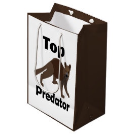 Sacola Para Presentes Média Predador Superior Carnívoro Fossa Madagascar