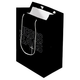 Sacola Para Presentes Média Presente Cristão Versículo da Bíblia da Fé de Jesu