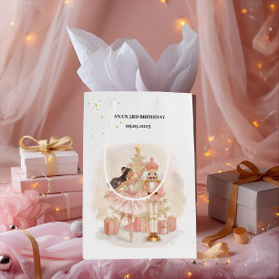 Sacola Para Presentes Média Presente de Aniversário Bailarina Quebra-Nozes