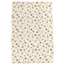 Presente de Confete Dourado Elegante e Festivo