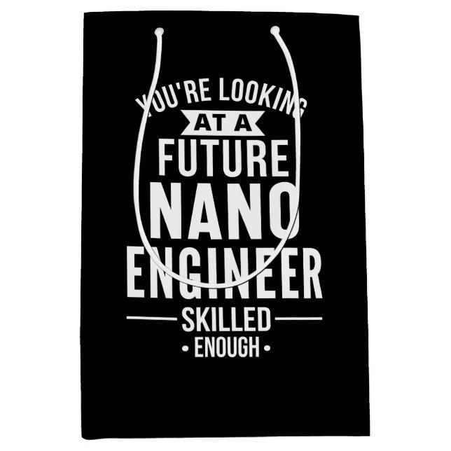 Sacola Para Presentes Média presente de engenheiro NANO (Frente)
