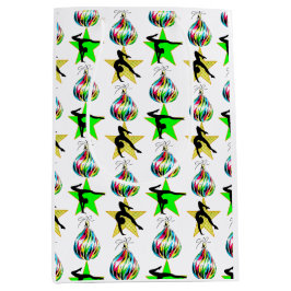 SACOLA PARA PRESENTES MÉDIA PRESENTES DE NATAL GIMNÁSTICO FELIZES