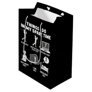 Sacola Para Presentes Média Presentes engraçados para treinador de golfe pai a
