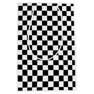 Sacola Para Presentes Média Preto e branco