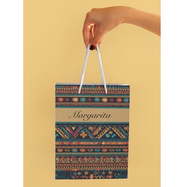 Sacola Para Presentes Média Primário do Sudoeste, personalizado (Criador carregado)