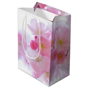Sacola Para Presentes Média Primavera - flores de cerejeira