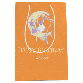 Sacola Para Presentes Média primeiro aniversario Cute Ghost Moon Spooky Um Dia