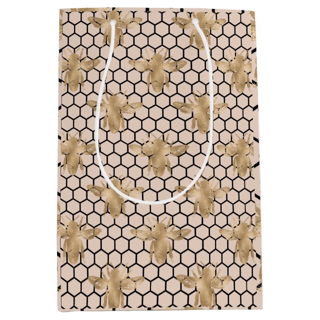 Sacola Para Presentes Média Princesa Bee Series Design 2 (Frente)