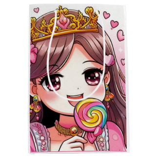 Sacola Para Presentes Média Princesa Bonita