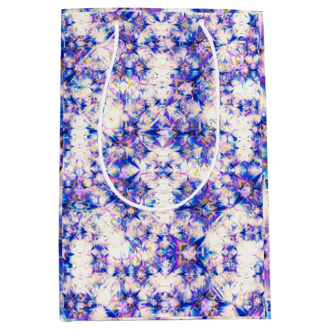 Sacola Para Presentes Média Prism Crystal Christmas  (Frente)