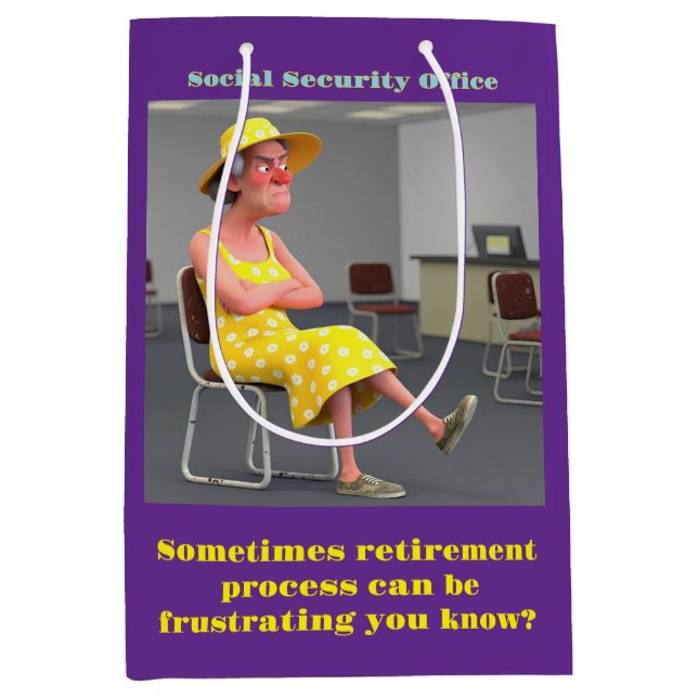 SACOLA PARA PRESENTES MÉDIA " PROCESSO DE REFORMA NO ESCRITÓRIO " (Frente)